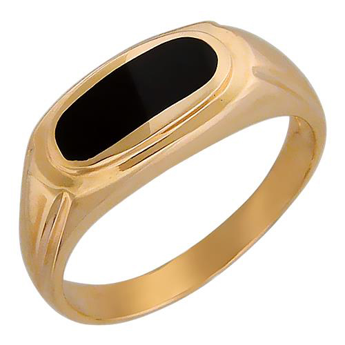 Кольцо, золото, оникс, 01Т411491-1